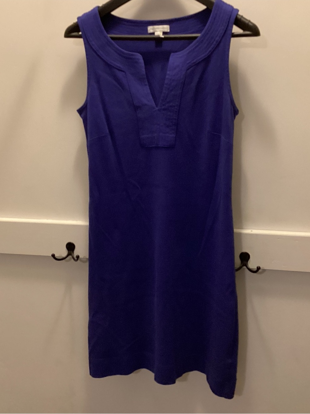 NY Company Sleeveless Shift Dress Faded Call out purplish deep navy color size S - Picture 7 of 7